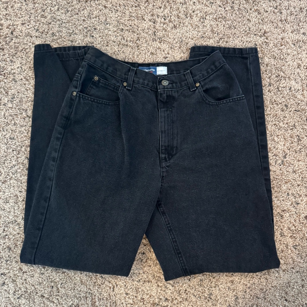 Vintage Liz Claiborne Classic Fit Black High Waist Mom Jeans
